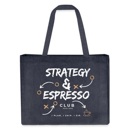 Strategy & Espresso Club Shopping Bag - midnight Blue