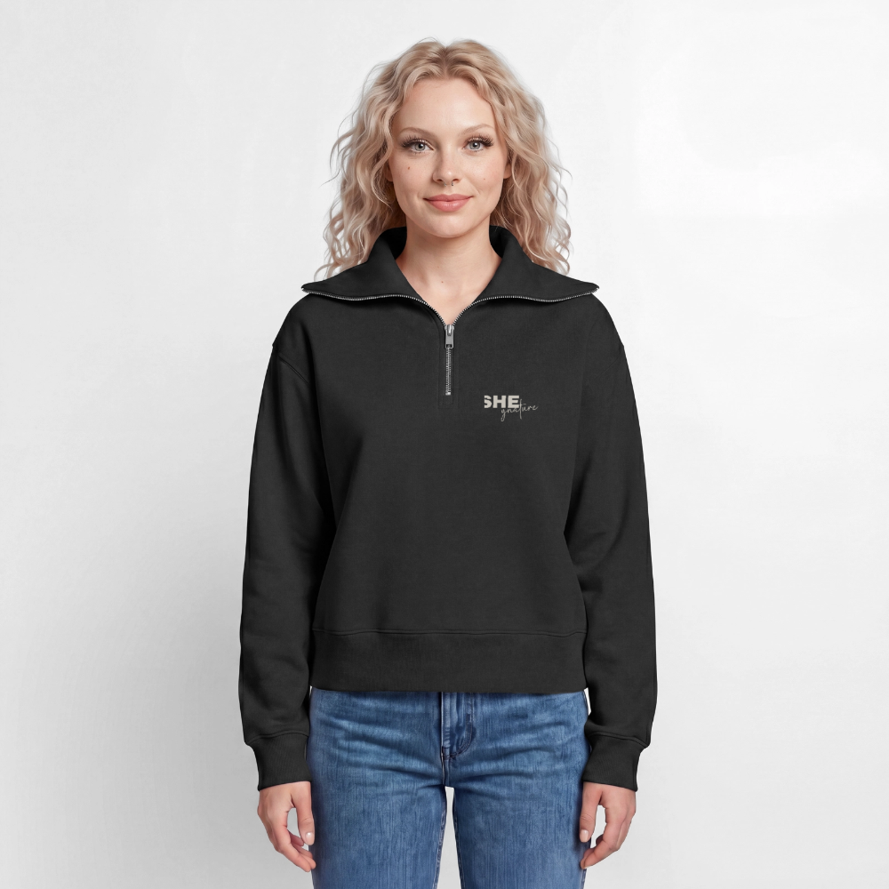 Controlled Responsibility Half Zipper - Schwarz