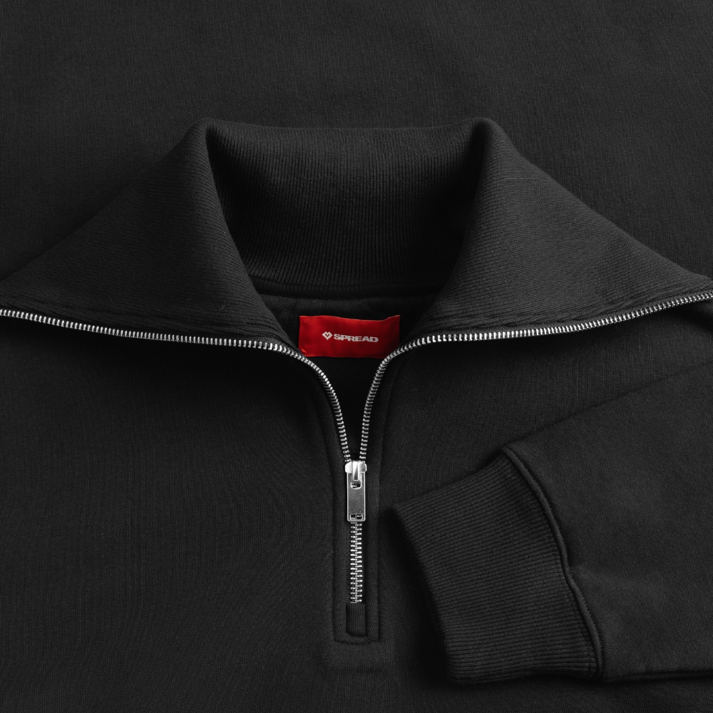 Controlled Responsibility Half Zipper - Schwarz