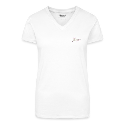 Soft Tones T-Shirt V-Neck - Weiß