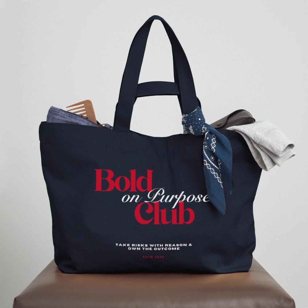 Bold on Purpose Club Shopping Bag - Navy