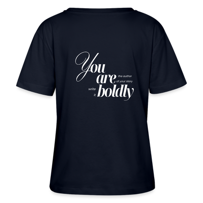 You are bold T-Shirts Rundhals Frauen Bio-T-Shirt - Navy