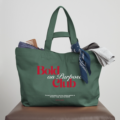 Bold on Purpose Club Shopping Bag - Tiefes Teal 