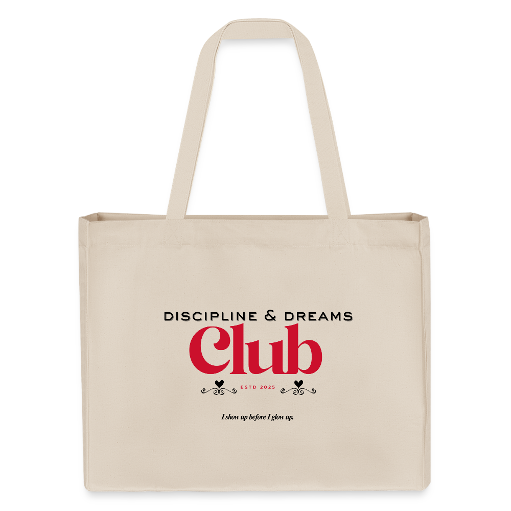 Discipline & Dreams Club Shopping Bag - Naturweiß