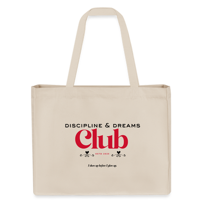 Discipline & Dreams Club Shopping Bag - Naturweiß