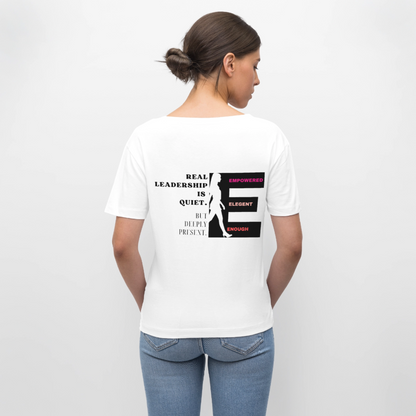 Real Leadership T-Shirt Rundhals - Weiß