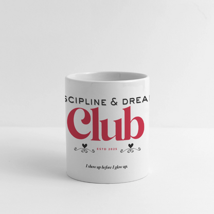 Discipline & Dreams Club Panoramatasse weiß - Weiß