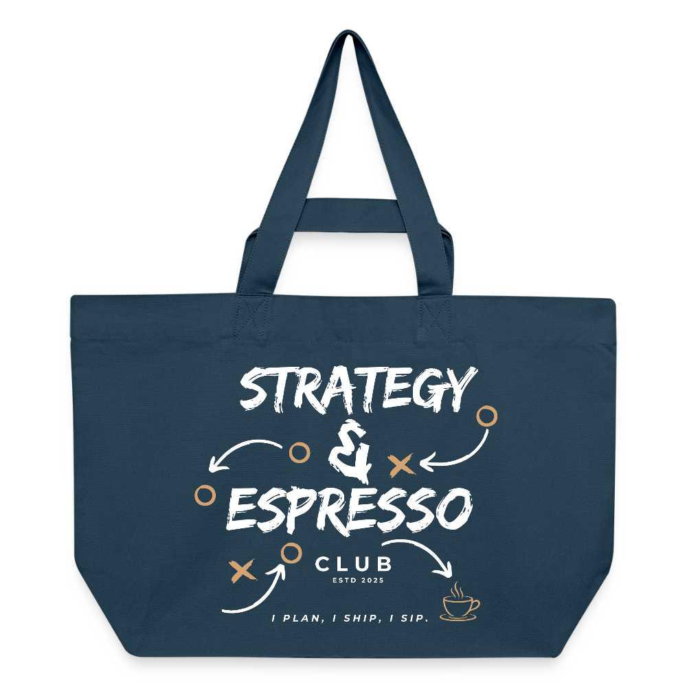 Strategy & Espresso Club Shopping Bag - Tiefes Teal 