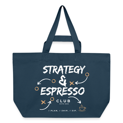 Strategy & Espresso Club Shopping Bag - Tiefes Teal 