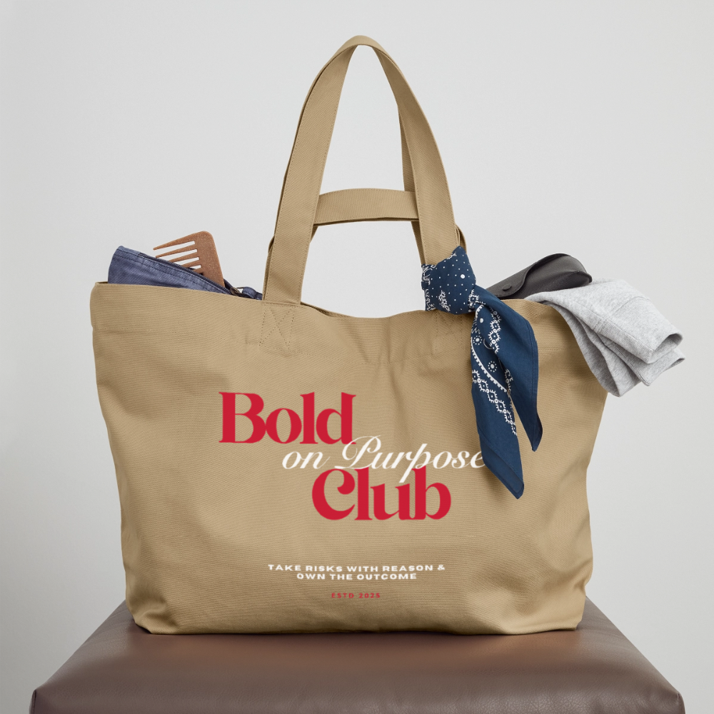 Bold on Purpose Club Shopping Bag - Karamell 