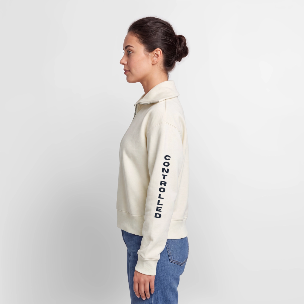 Controlled Responsibility Half Zipper hell - Naturweiß
