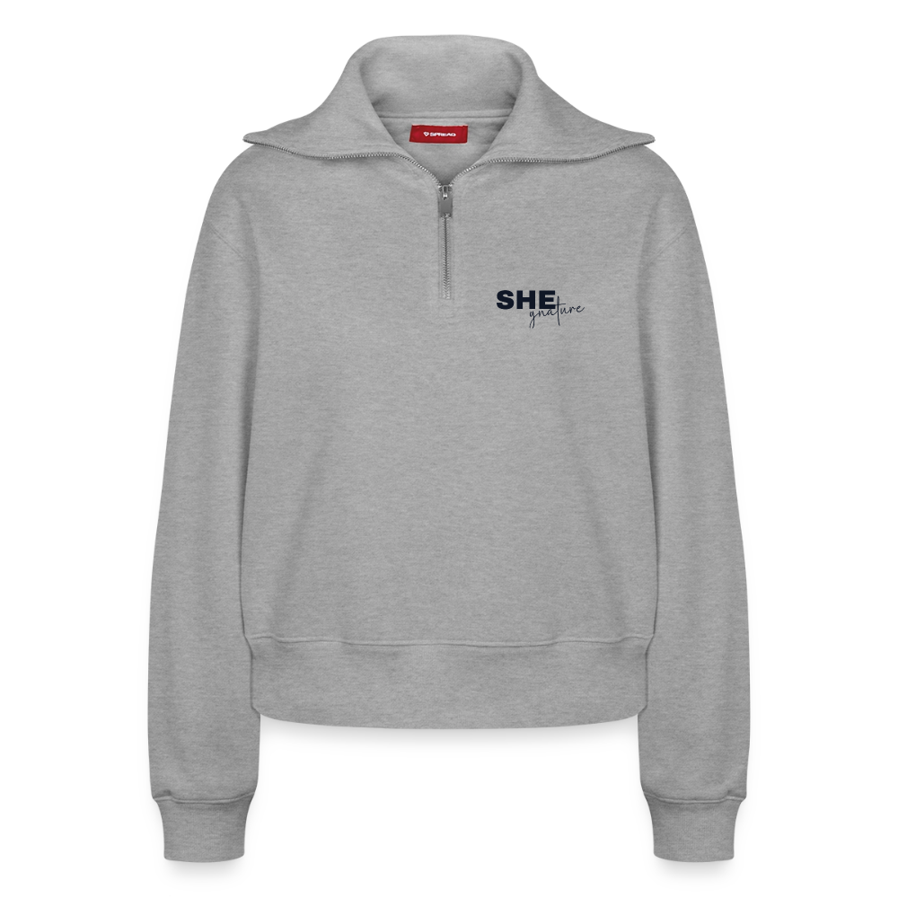 Controlled Responsibility Half Zipper hell - Grau meliert