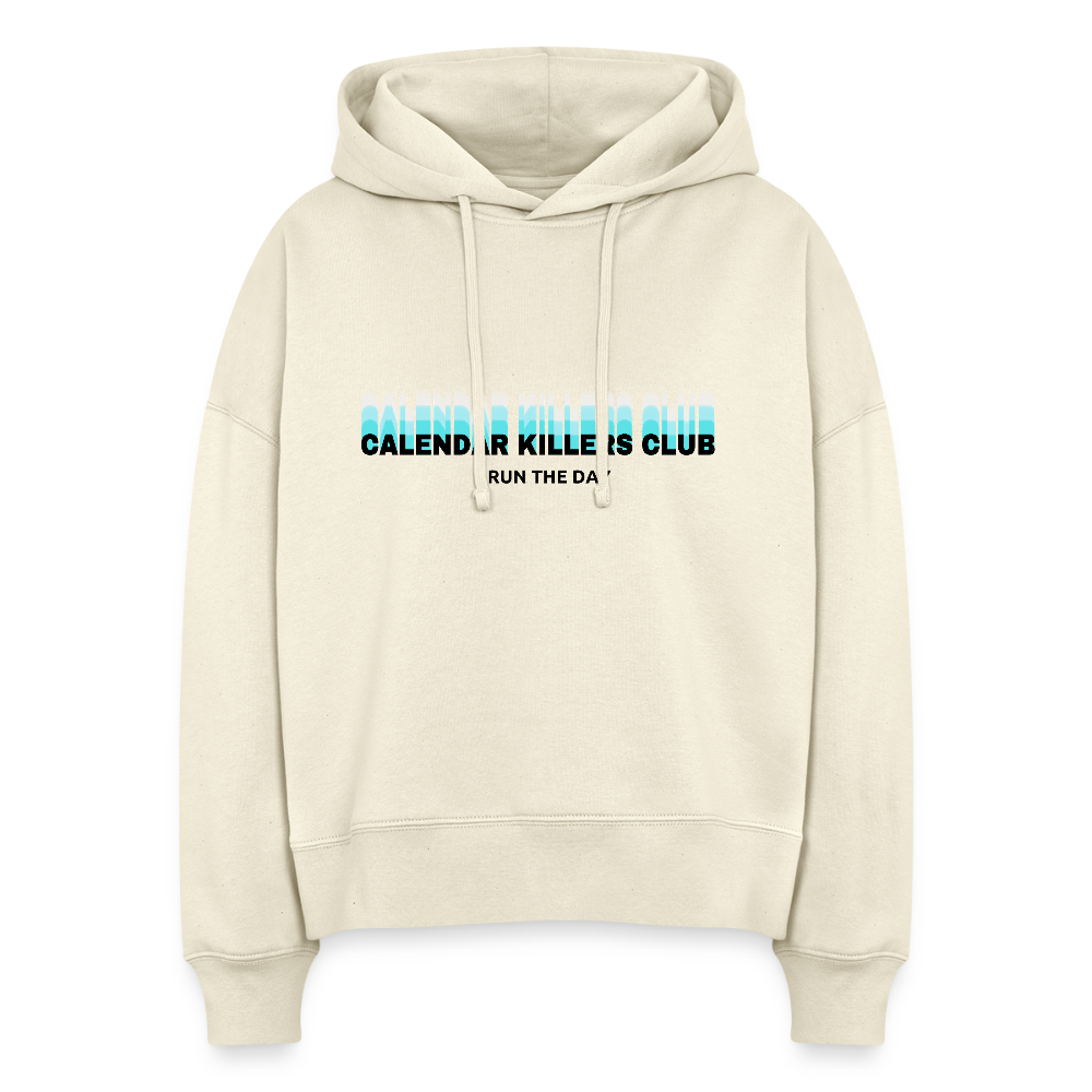 Calendar Killer Club Boxy Hoodie hell - Weißgrau