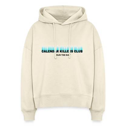 Calendar Killer Club Boxy Hoodie hell - Weißgrau