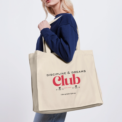 Discipline & Dreams Club Shopping Bag - Naturweiß