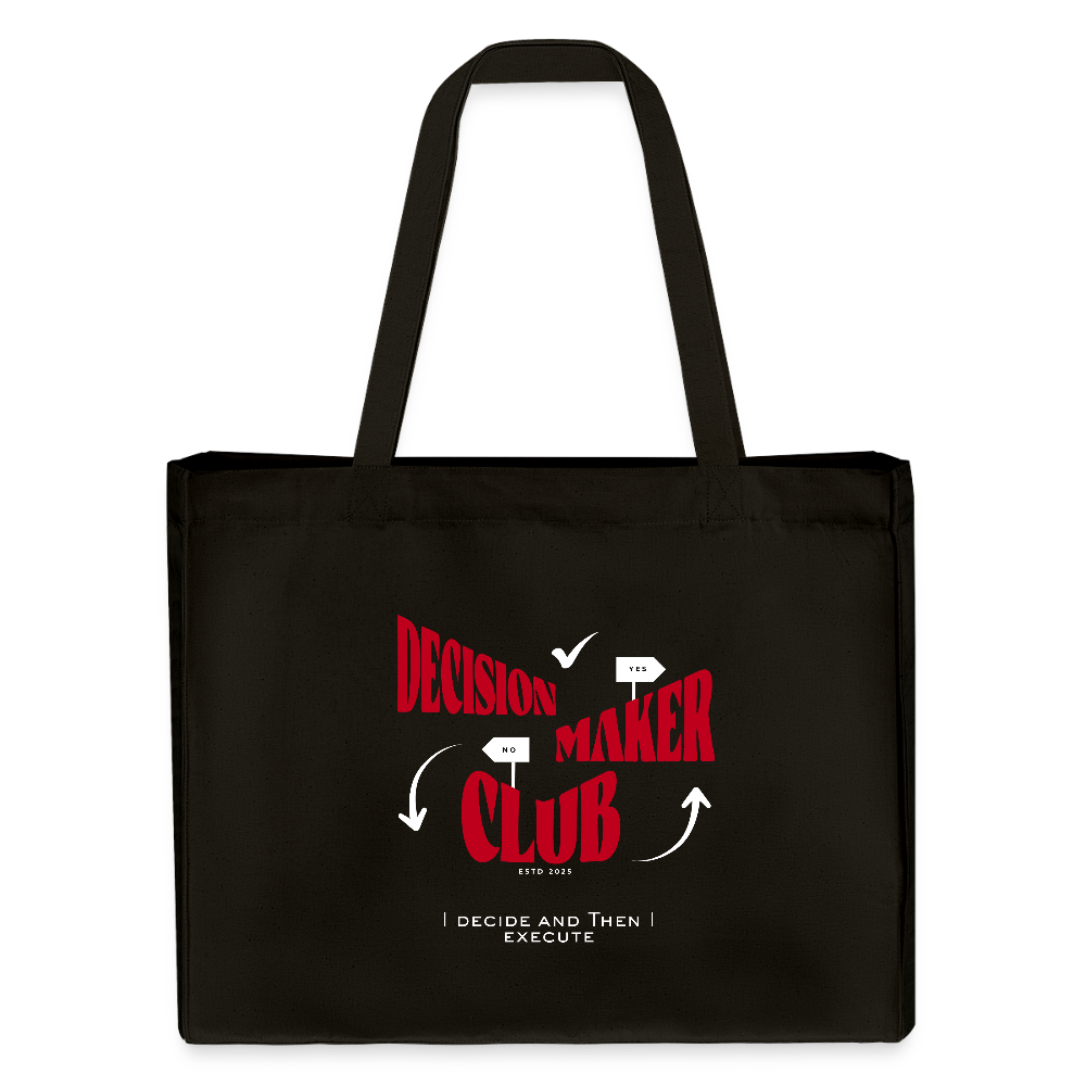 Decision Maker Club Shopping Bag - Schwarz