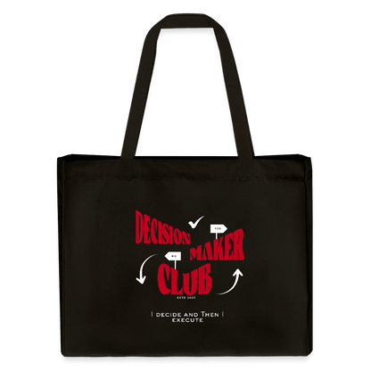Decision Maker Club Shopping Bag - Schwarz