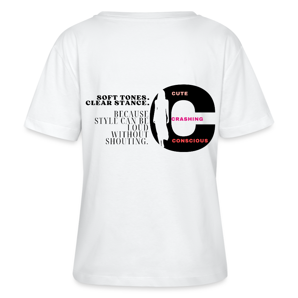 Soft Tones T-Shirt Rundhals - Weiß