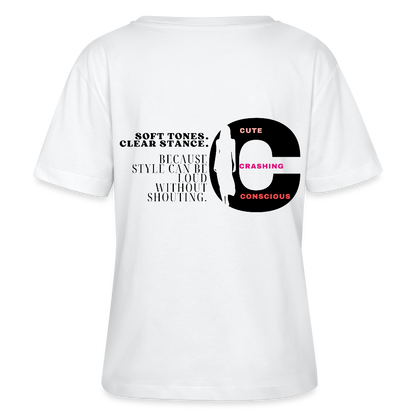 Soft Tones T-Shirt Rundhals - Weiß