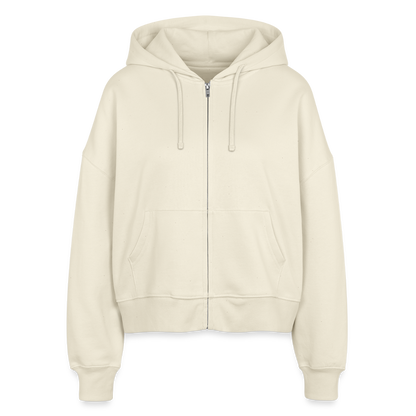 Stanley/Stella Boxy Frauen Bio Zip Hoodie Ida - Weißgrau