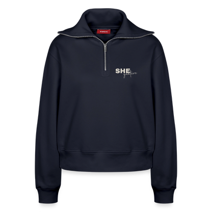 Controlled Responsibility Half Zipper - Navy