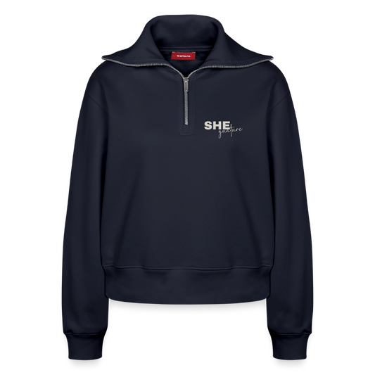 Controlled Responsibility Half Zipper - Navy