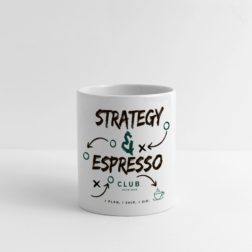 Strategy & Espresso Club Panoramatasse - Weiß