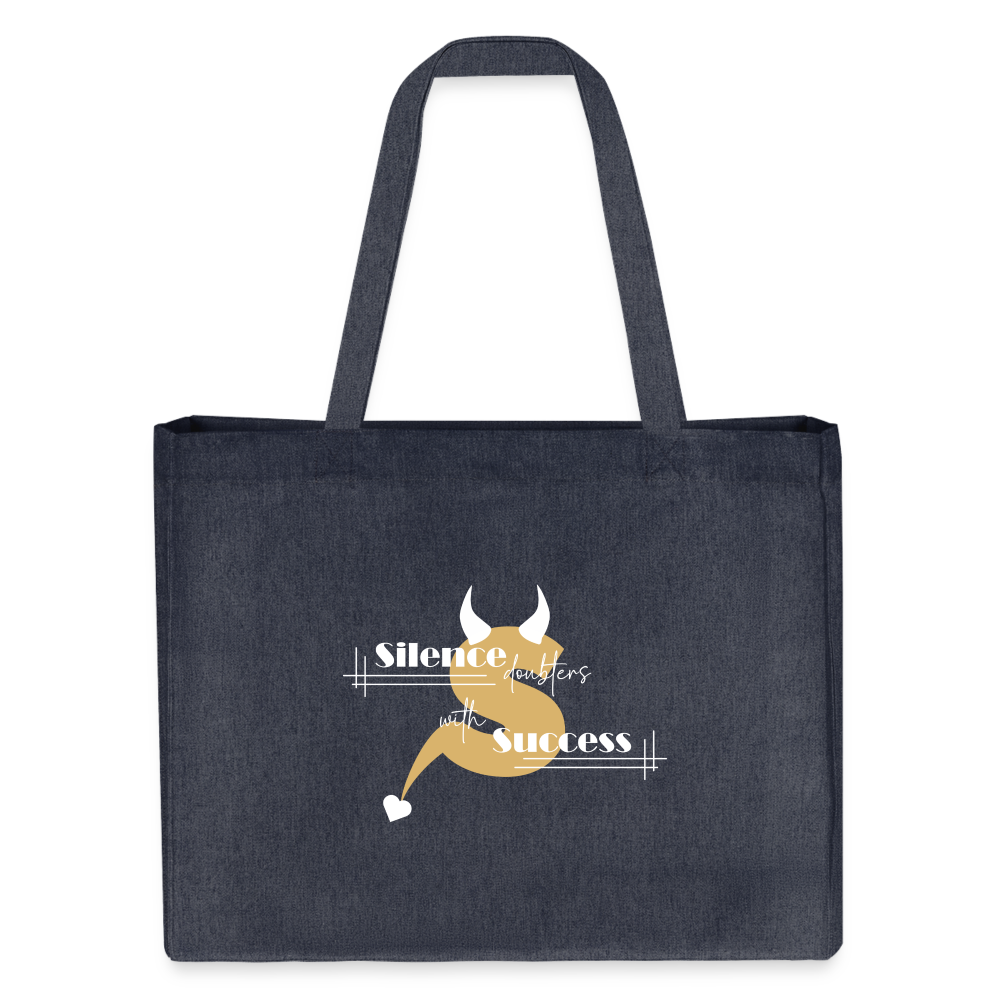 Silence Success Shopping Bag - midnight Blue