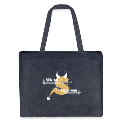 Silence Success Shopping Bag - midnight Blue