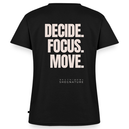 Decide Focus Move minimalistisches T-Shirt Damen