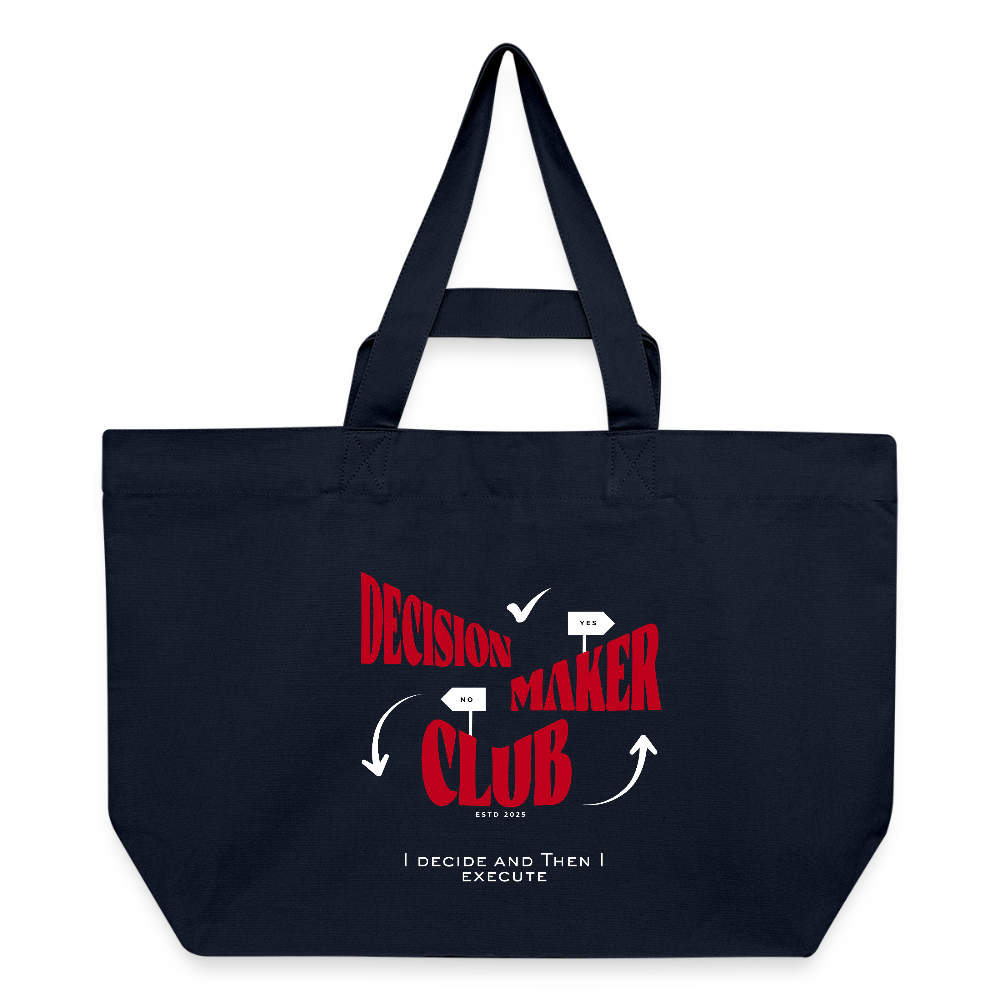 Decision Maker Club Shopping Bag - Navy