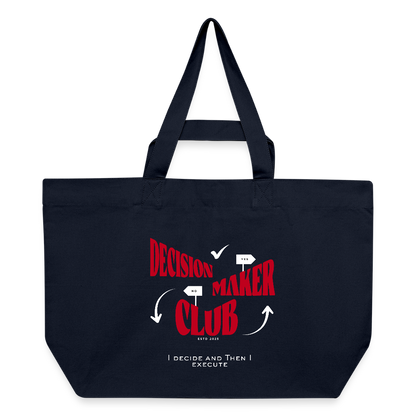 Decision Maker Club Shopping Bag - Navy