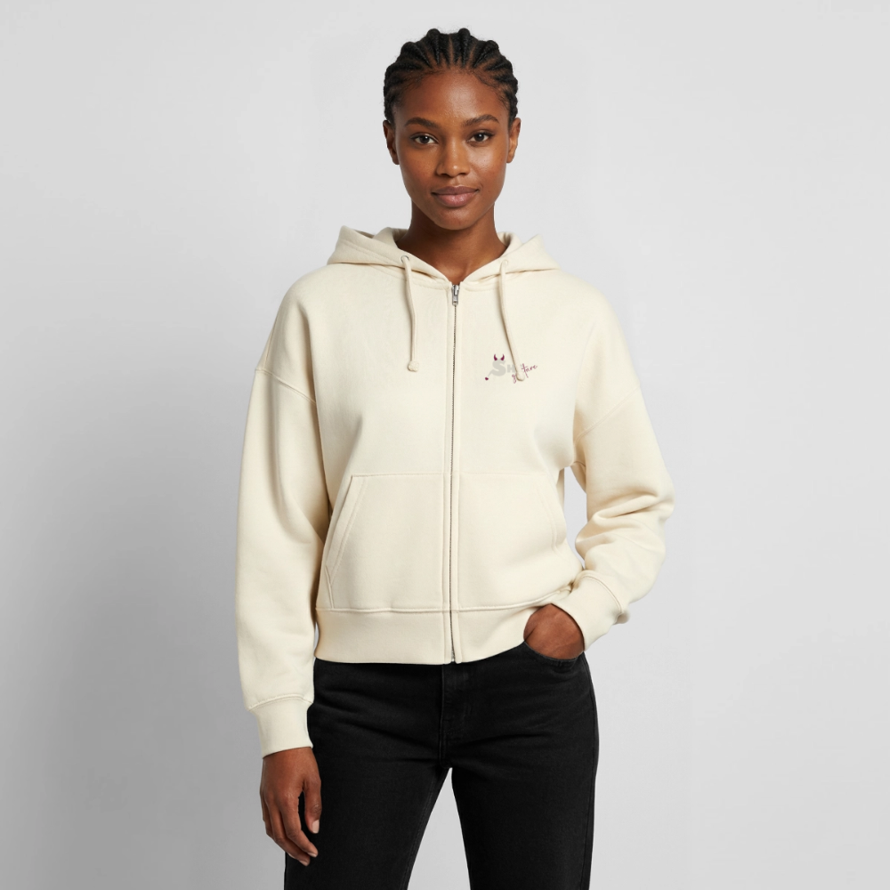 She leads quietly Boxy Zipper - Natur