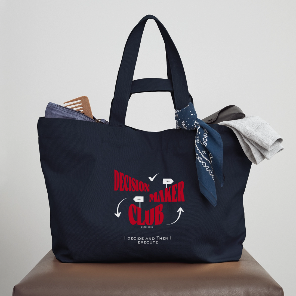 Decision Maker Club Shopping Bag - Navy