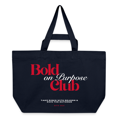 Bold on Purpose Club Shopping Bag - Navy