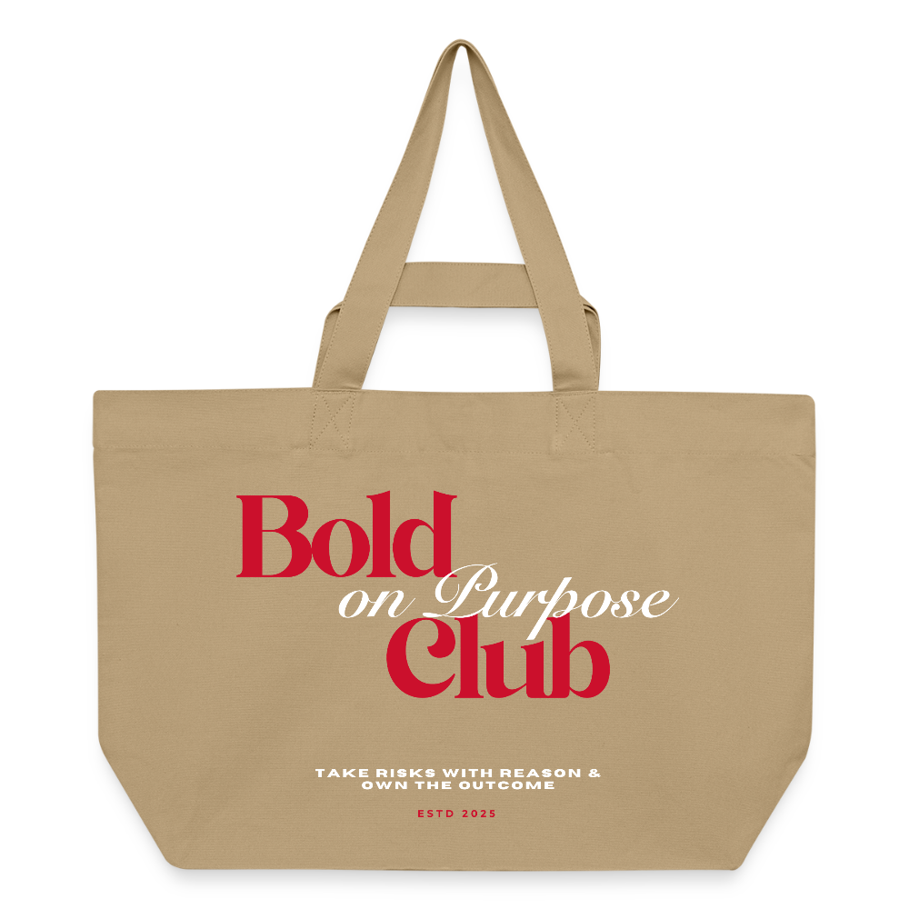 Bold on Purpose Club Shopping Bag - Karamell 