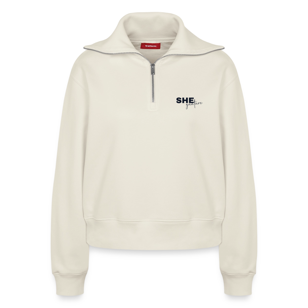 Controlled Responsibility Half Zipper hell - Naturweiß