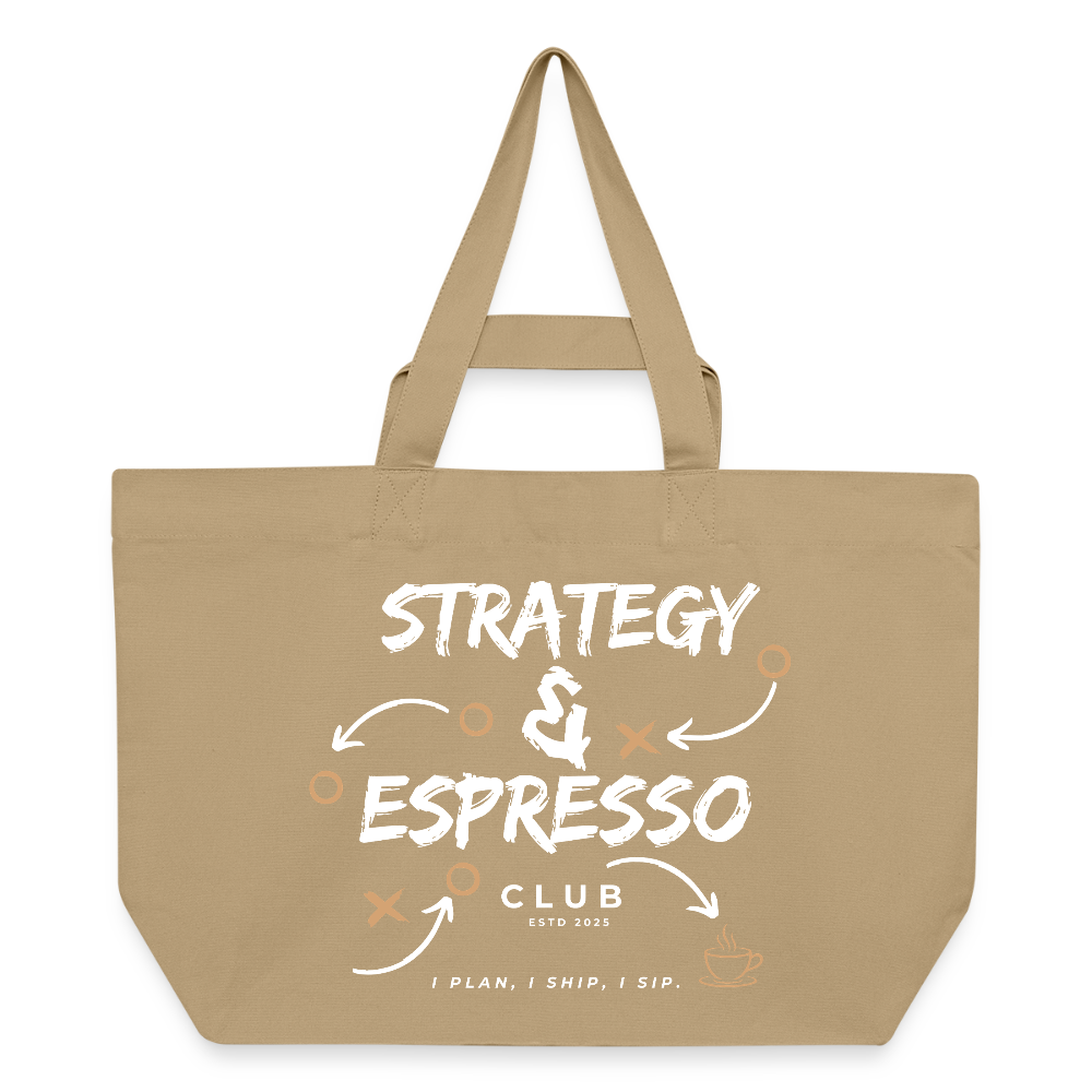 Strategy & Espresso Club Shopping Bag - Karamell 