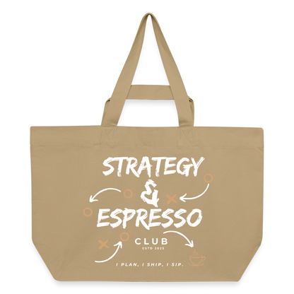 Strategy & Espresso Club Shopping Bag - Karamell 