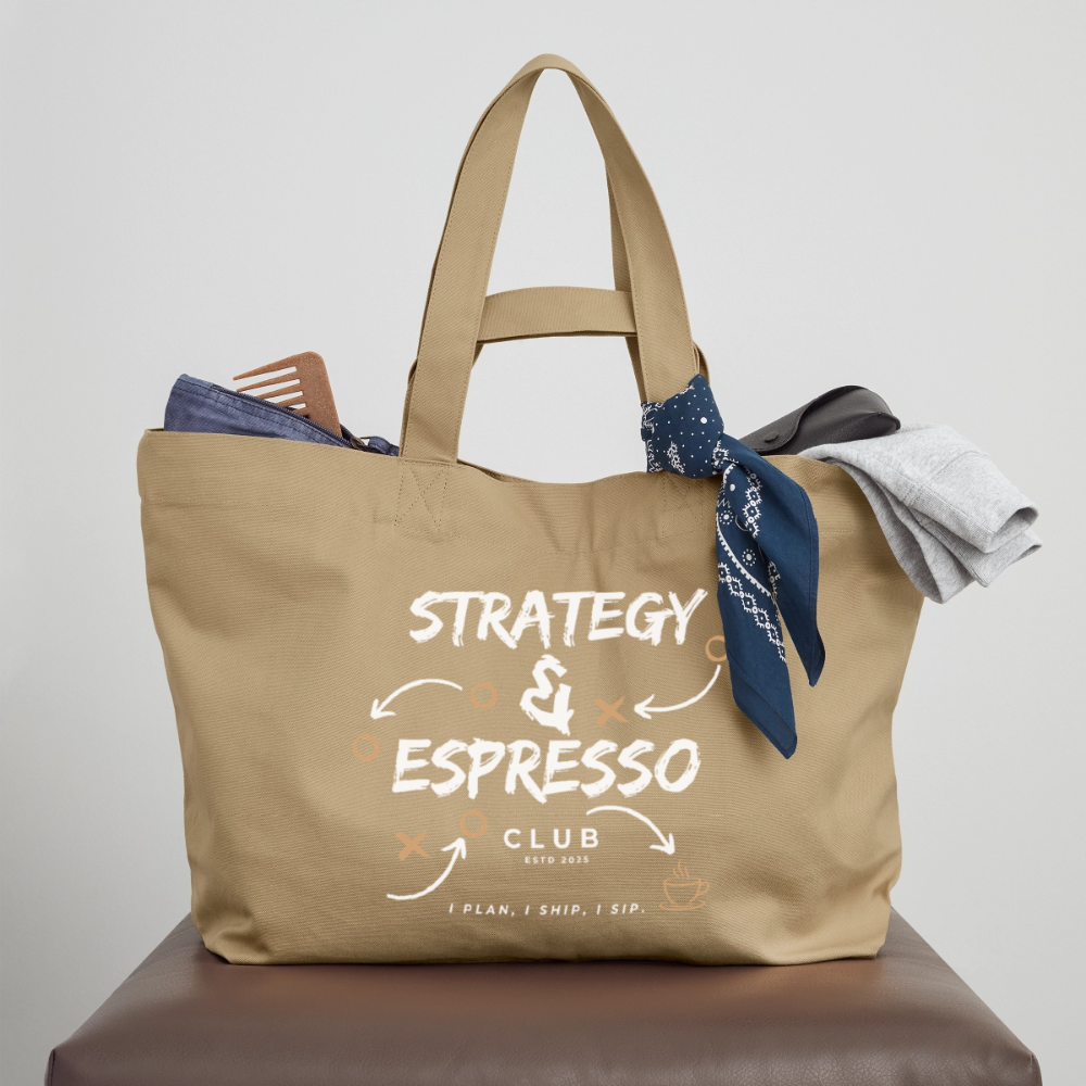 Strategy & Espresso Club Shopping Bag - Karamell 