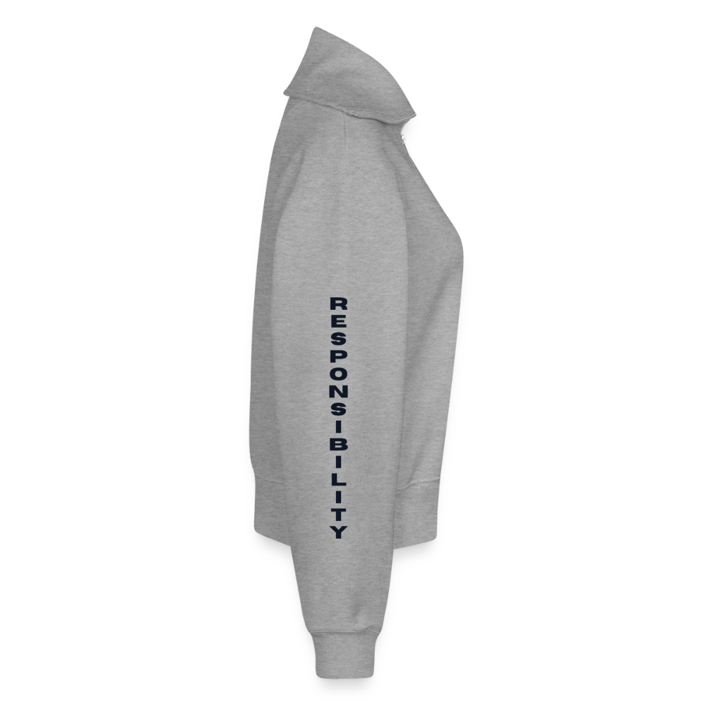 Controlled Responsibility Half Zipper hell - Grau meliert