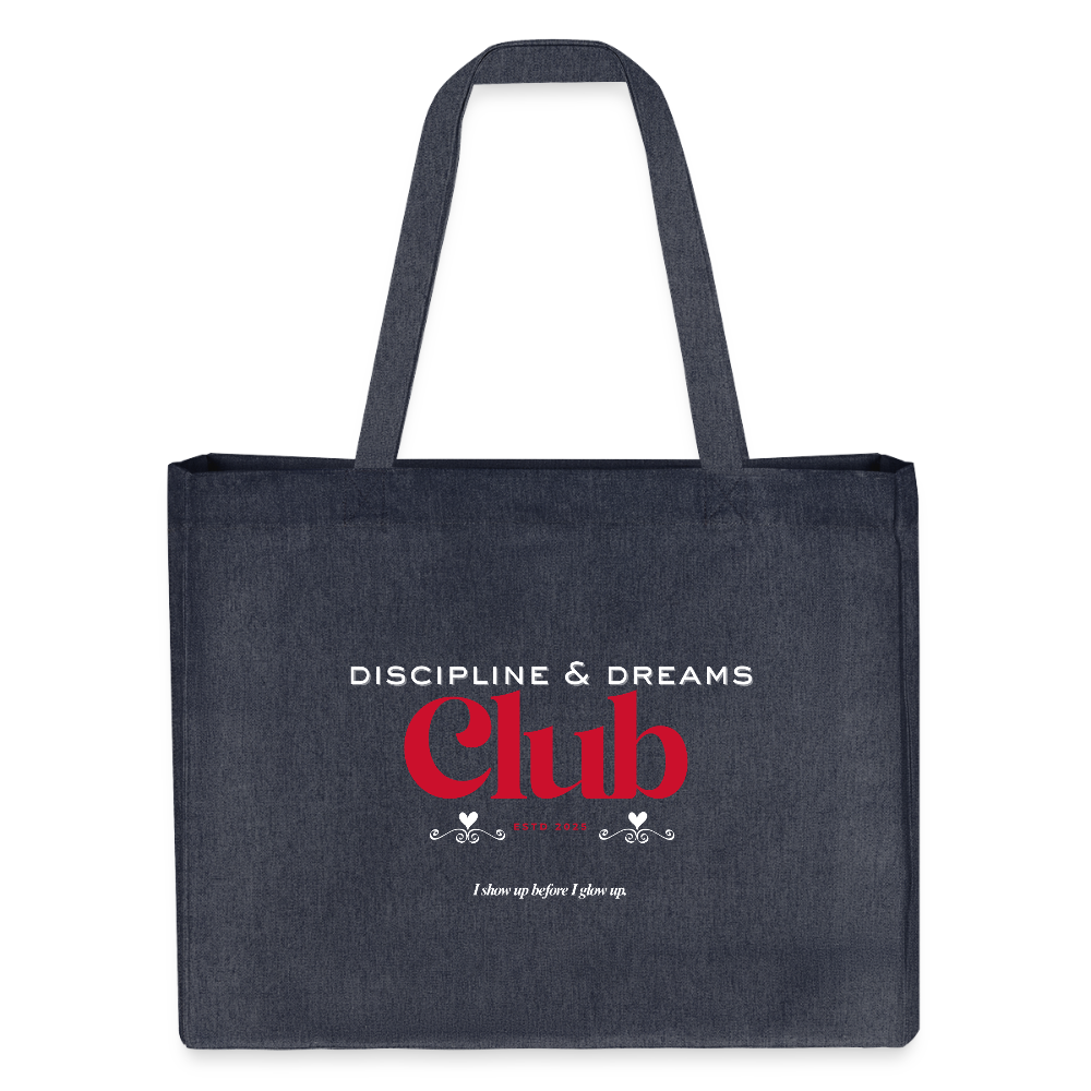Discipline & Dreams Club Shopping Bag - midnight Blue