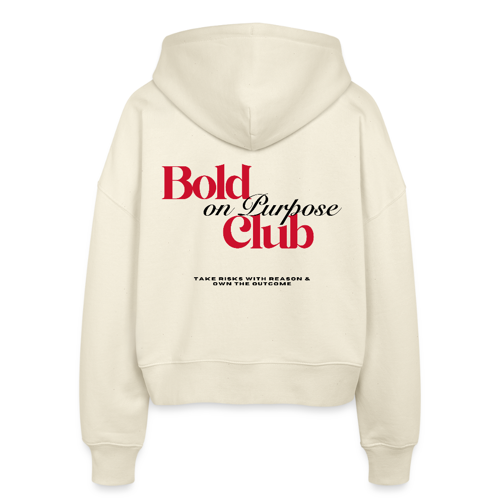 Stanley/Stella Boxy Frauen Bio Zip Hoodie Ida - Weißgrau