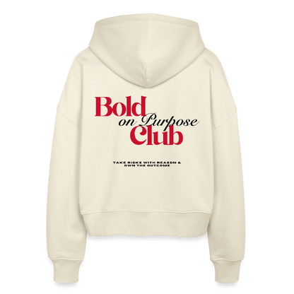 Stanley/Stella Boxy Frauen Bio Zip Hoodie Ida - Weißgrau