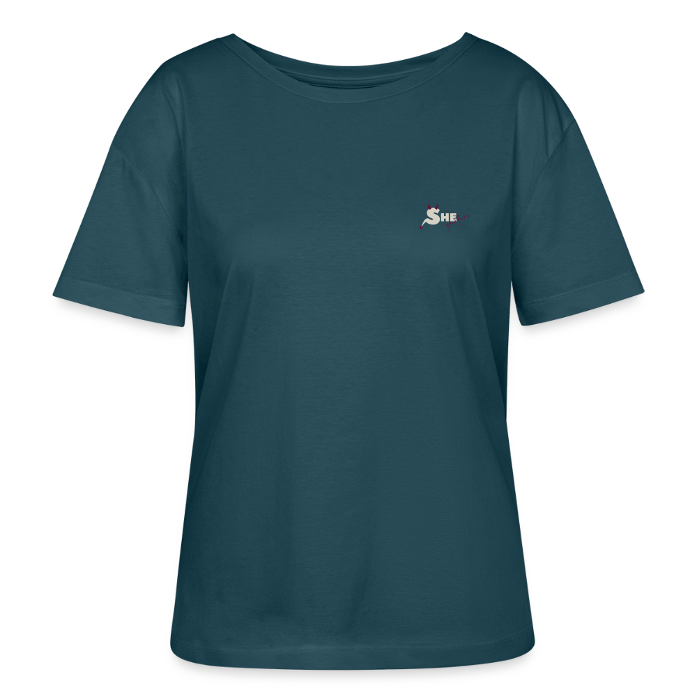 Soft Voice Hard Decisions T-Shirt Rundhals dunkel - Dunkles Petrol