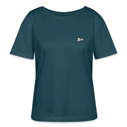 Soft Voice Hard Decisions T-Shirt Rundhals dunkel - Dunkles Petrol