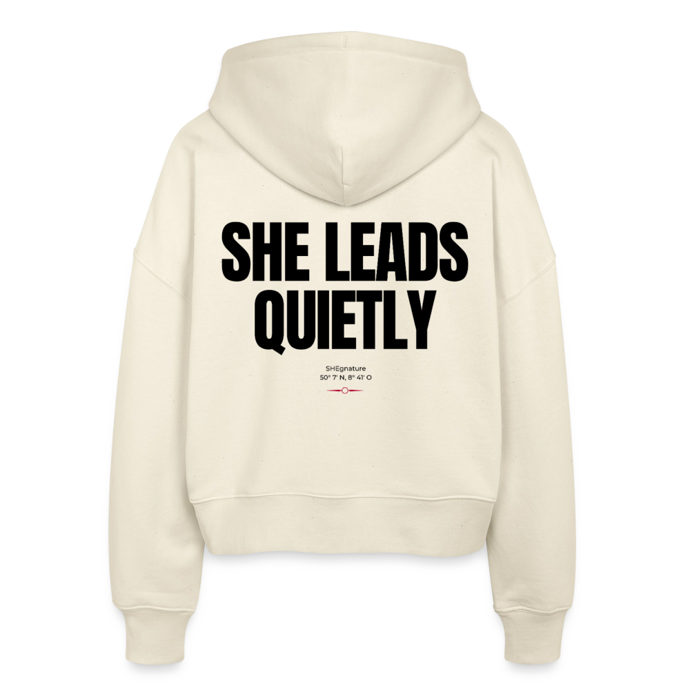 She leads quietly Boxy Zipper - Natur