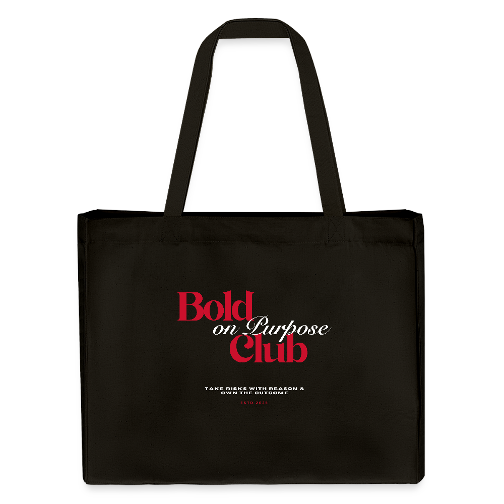 Bold on Purpose Club Shopping Bag - Schwarz