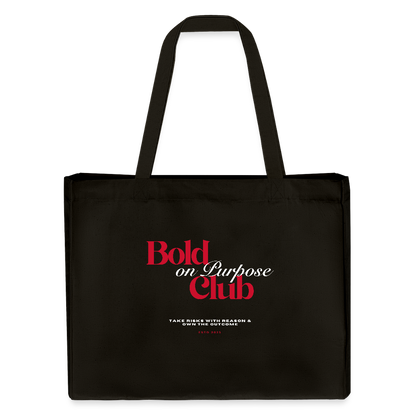 Bold on Purpose Club Shopping Bag - Schwarz