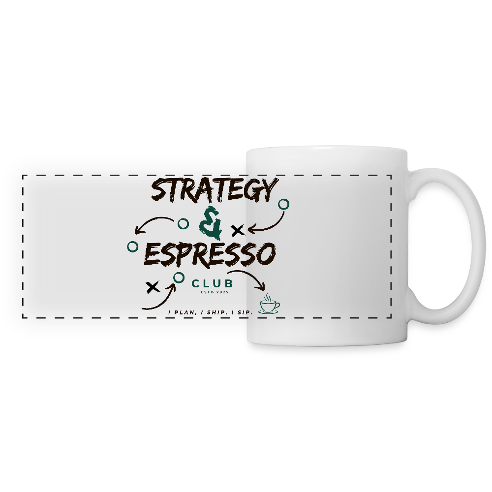 Strategy & Espresso Club Panoramatasse - Weiß